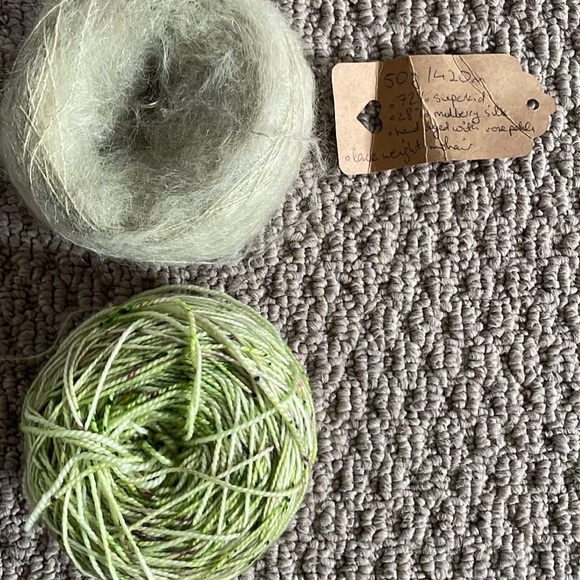 Other - Mulberry silk mohair and fingering weight yarn bundle